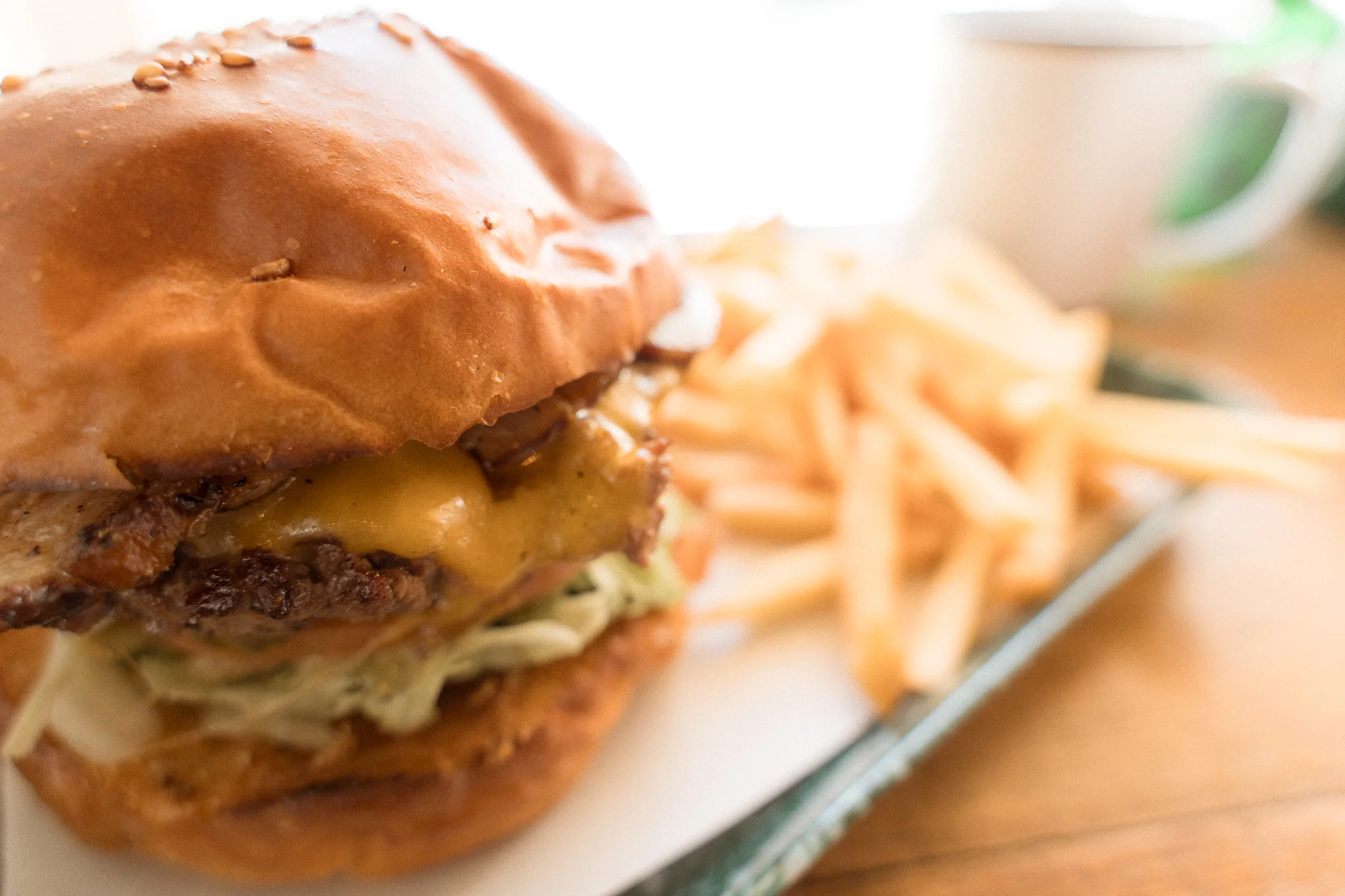 THE BASKET のハンバーガー